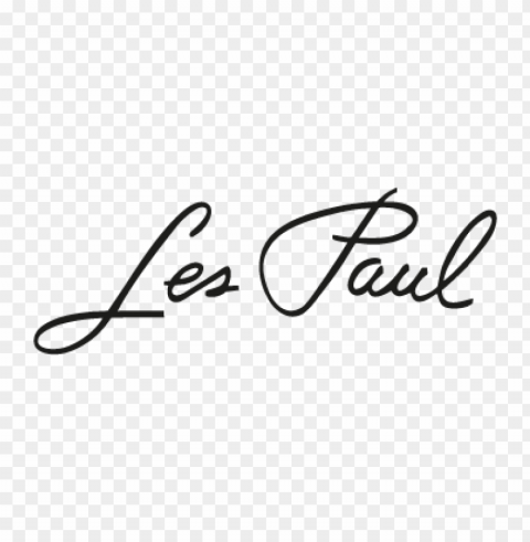 les paul vector logo free download Isolated Item on Transparent PNG