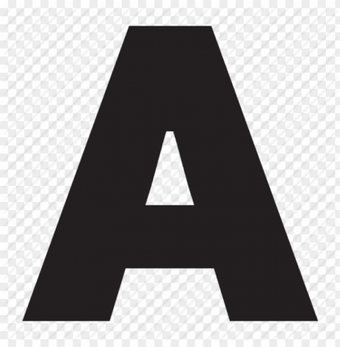 letter a PNG images with alpha transparency free