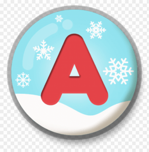 letter a snowy roundlet PNG file without watermark PNG transparent with Clear Background ID dc35bc5c