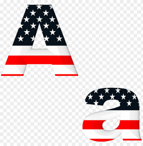 letter abc alphabet american flag stars stripes - alphabet couleur des drapeaux du monde lettre l PNG Graphic with Transparency Isolation