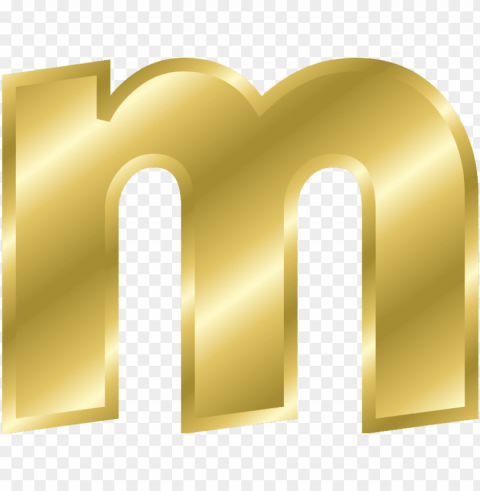letter case m alphabet gold - small letter m clipart Transparent background PNG images complete pack