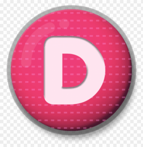 letter d roundlet PNG files with alpha channel assortment