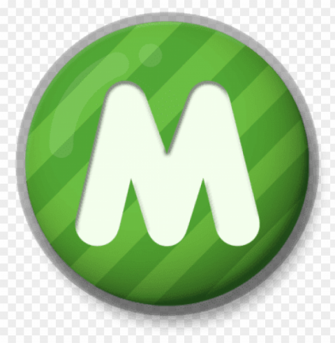 letter m green roundlet PNG files with no background bundle