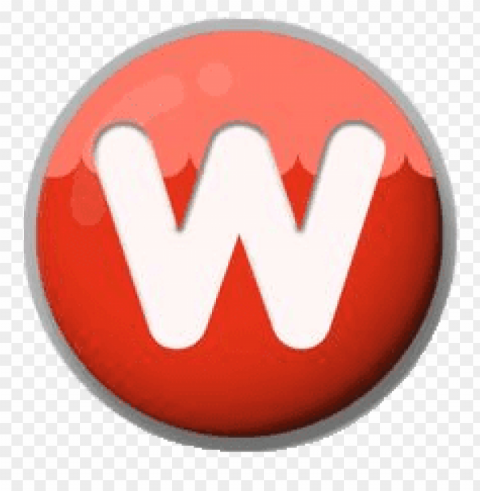 letter w roundlet PNG for blog use