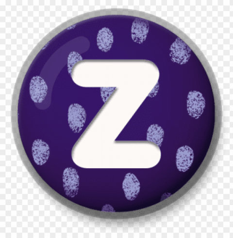 letter z purple roundlet PNG clear background