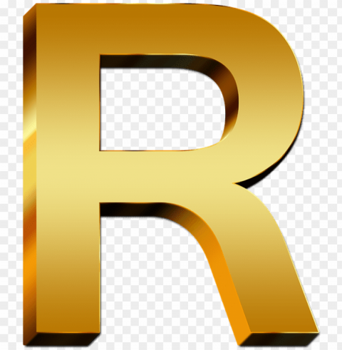 letters abc education gold golden gloss alphabet - golden r letter PNG transparent graphics for download
