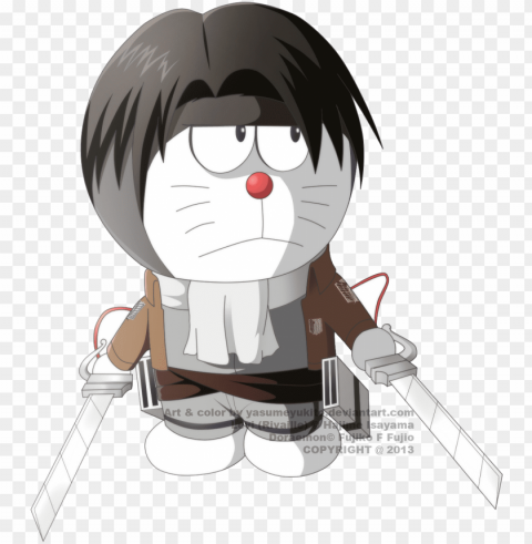 levi 'rivaille' images leviemon hd wallpaper and background - doraemon attack on tita PNG Isolated Subject with Transparency