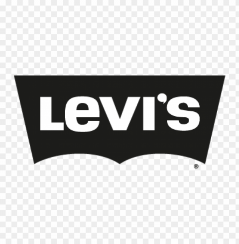 levis black vector logo free Isolated Item with Clear Background PNG