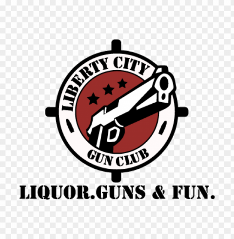 liberty city gun club vector logo High-resolution PNG images with transparency