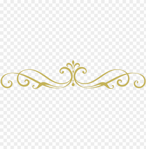 library stock gold divider clipart - simple scroll designs PNG transparent photos massive collection