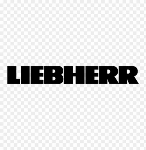 liebherr black vector logo PNG images with clear cutout
