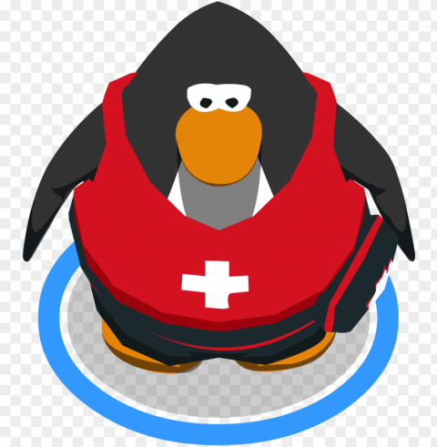 lifesaver outfit in-game - club penguin rewritten unreleased PNG Image with Transparent Cutout