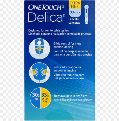 lifescan onetouch delica lancets 33 gauge 100 count Transparent PNG Isolated Graphic Design