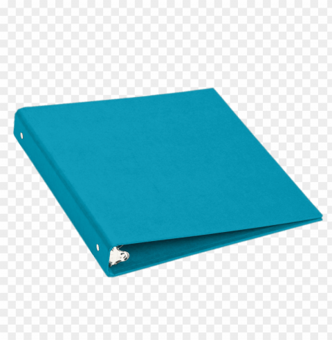 light blue binder flat PNG cutout