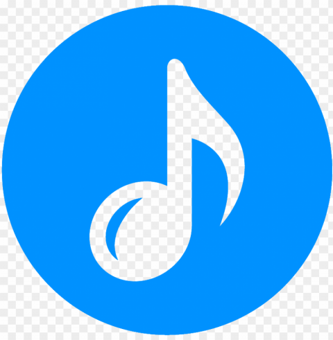 light blue music note icon - ok icon material design Isolated Character in Transparent Background PNG
