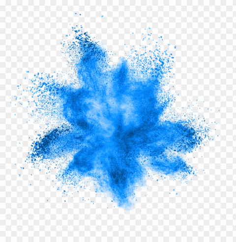 light blue powder explosion effect Transparent PNG graphics complete archive