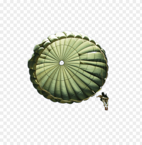 light green parachute PNG with no background free download