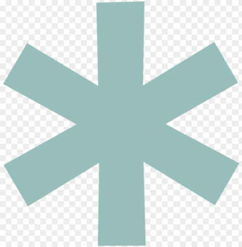 light green star - asterisk Isolated Design Element in Clear Transparent PNG