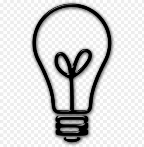 lightbulb icon transparent background Isolated Artwork in HighResolution PNG