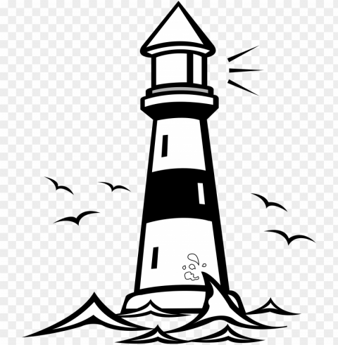 lighthouse clipart clip art library download - lighthouse clipart black and white Transparent PNG graphics complete collection