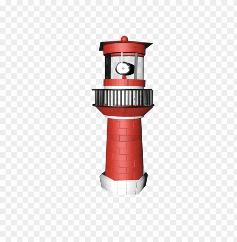 Lighthouse Red PNG Clipart With Transparency