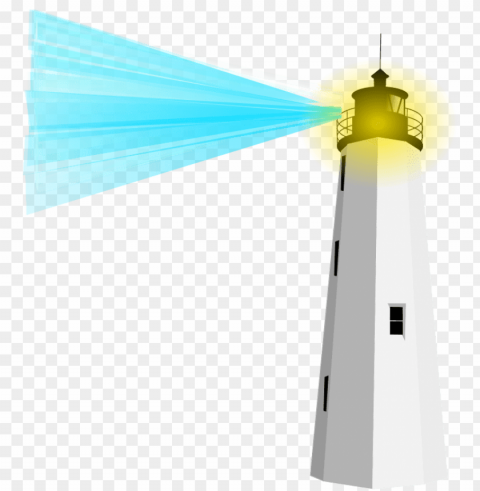 lighthouse with blue light PNG design