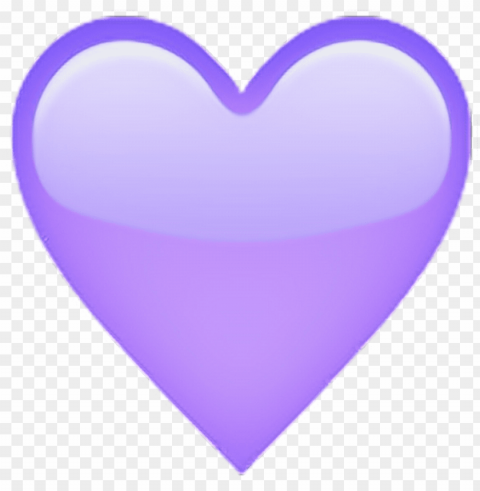 lilac heart emoji - heart PNG images with clear cutout