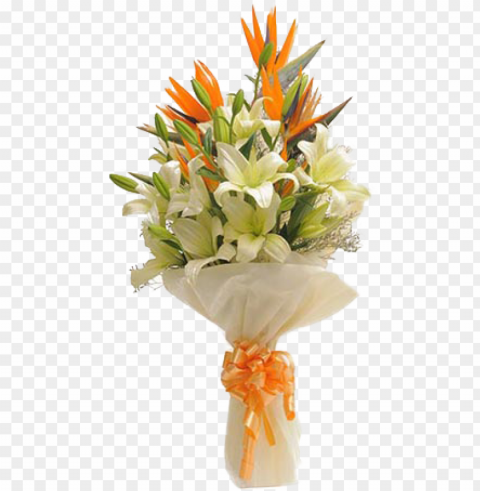 Lilies And Birds Of Paradise Isolated Element In HighResolution Transparent PNG