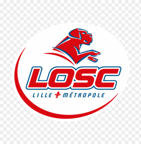 lille osc vector logo PNG Graphic Isolated on Clear Backdrop