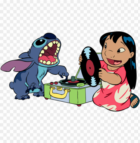 lilo y stitch - lilo and stitch Transparent PNG Isolated Item with Detail