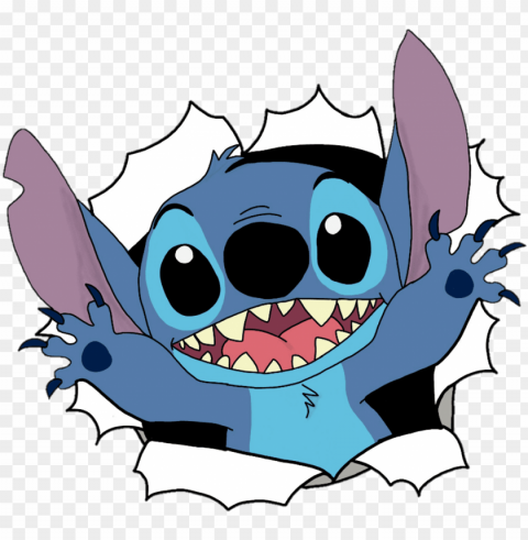 liloandstitch sticker - lilo and stitch hello PNG Isolated Object on Clear Background