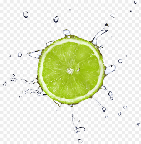 lime splash - fruit in water splash Isolated Icon on Transparent PNG