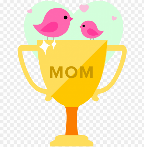 limited edition mother's day contest trophy - mother's day contest winner Isolated Character in Transparent PNG Format