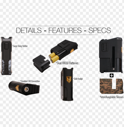 limitless arms race tc 200w vv dual 18650 battery box HighQuality Transparent PNG Object Isolation