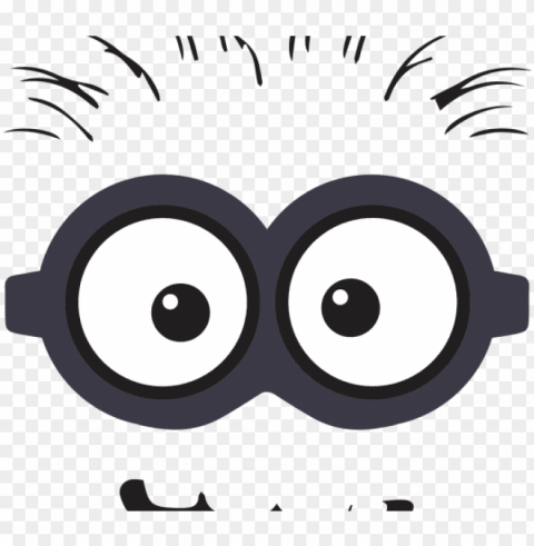 limpse clipart cartoon eye - minion silhouette PNG objects