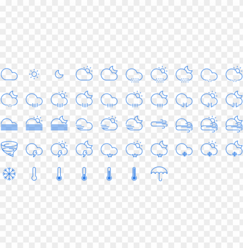 lincons - - free weather icons Isolated Subject in Clear Transparent PNG