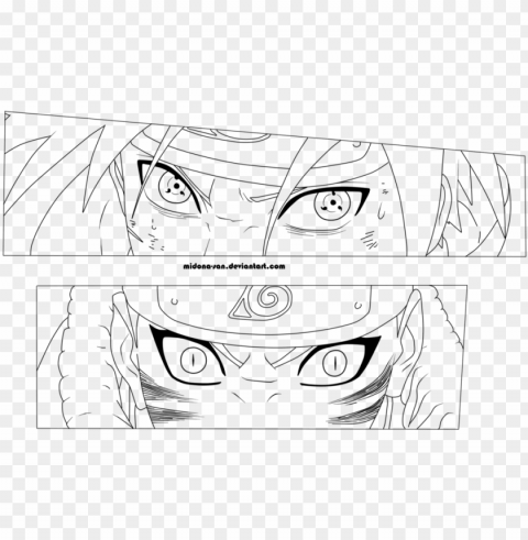 line art anime eyes line art anime eyes - anime eye line art PNG Isolated Object with Clarity