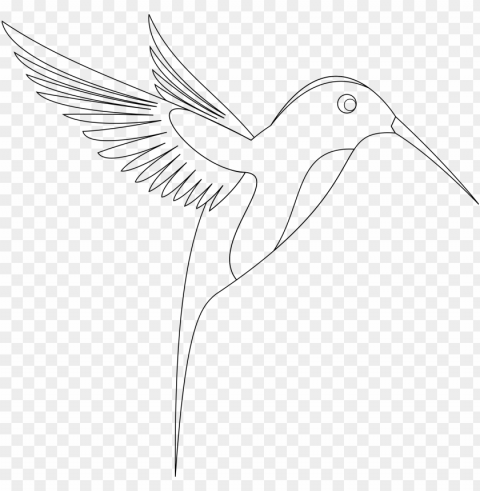 Line Art Of Birds PNG Images For Advertising