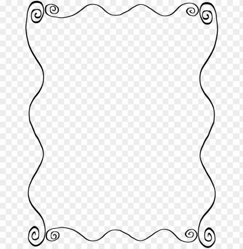 line art picture frames drawing - hand drawn border Free PNG images with transparent layers