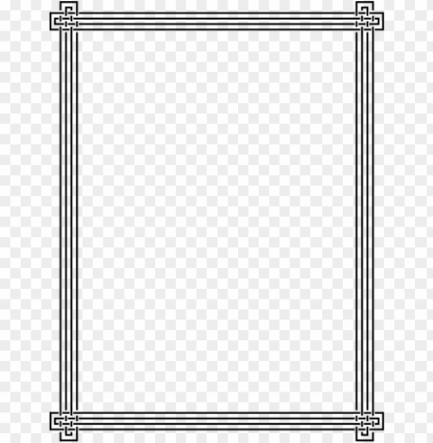 line borders Transparent PNG Isolated Item with Detail