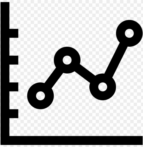 line chart icon - line graph icon vector PNG with cutout background