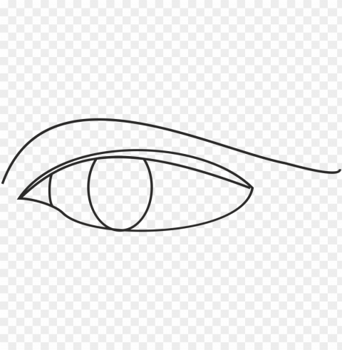 Line Drawing Of An Eye PNG Images With No Background Necessary