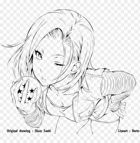 lineart anime - line art PNG files with clear background