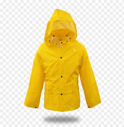 lined pvc rain jacket - yellow raincoat PNG images for personal projects