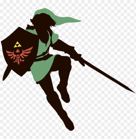 link - zelda link silhouette Clean Background Isolated PNG Image PNG transparent with Clear Background ID f3113838