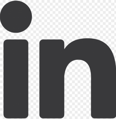 linkedin icon - black linkedin logo Transparent PNG Isolated Illustrative Element
