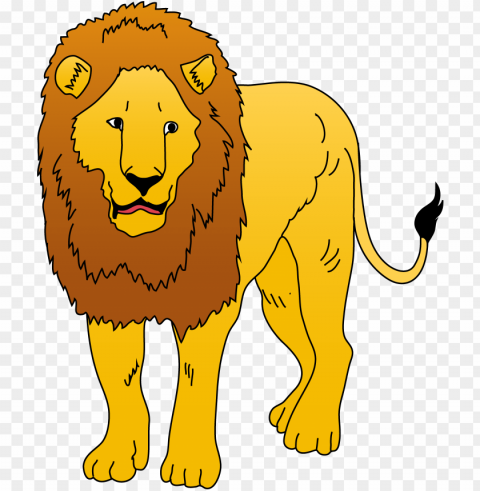 lion - clip art of lio PNG Isolated Illustration with Clarity