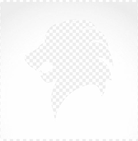 Lion Head Silhouette - Simple Lion Head Silhouette Isolated Character In Clear Background PNG