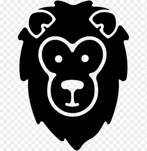 lion head - - svg lio PNG with alpha channel for download