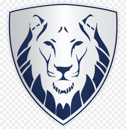 lion logo design - lion shield logo Transparent Background PNG Isolated Graphic